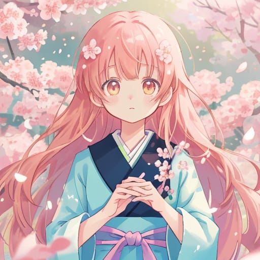 Blossoming Garden Beauty in Vibrant Digital Art