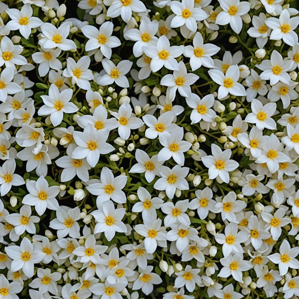 Delicate Jasmine Flower with Yellow Highlights