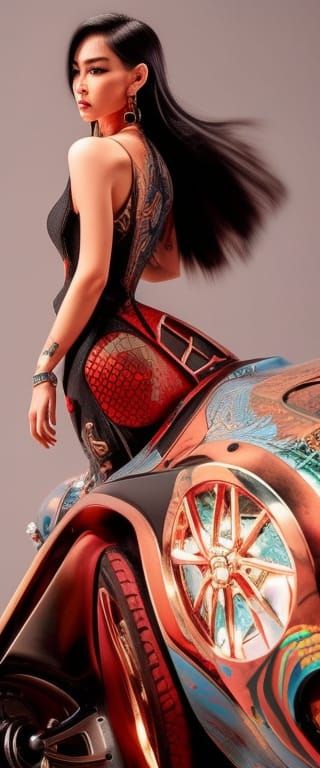 Patchwork Muscle Car Album Cover Art