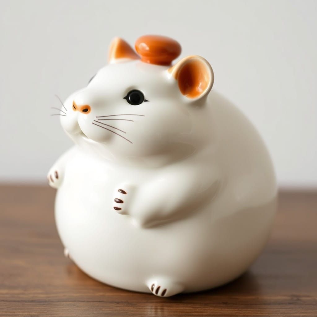 Whimsical Hamster Tureen Ceramic Masterpiece