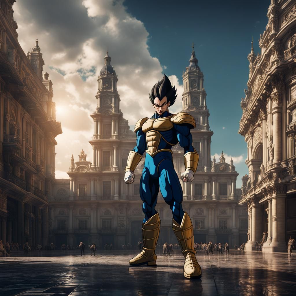 Vegeta in Madrid: Detailed Matte Painting