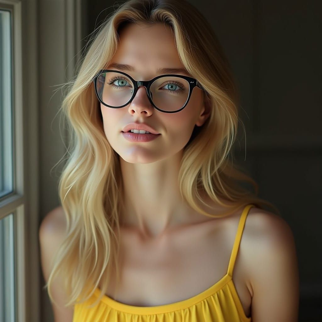 Soft-Lighted Finnish Beauty with Gentle Smile