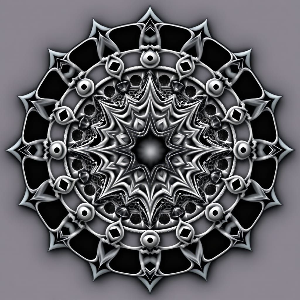 Seal of the New Covenant in Abstract Fractal Style
