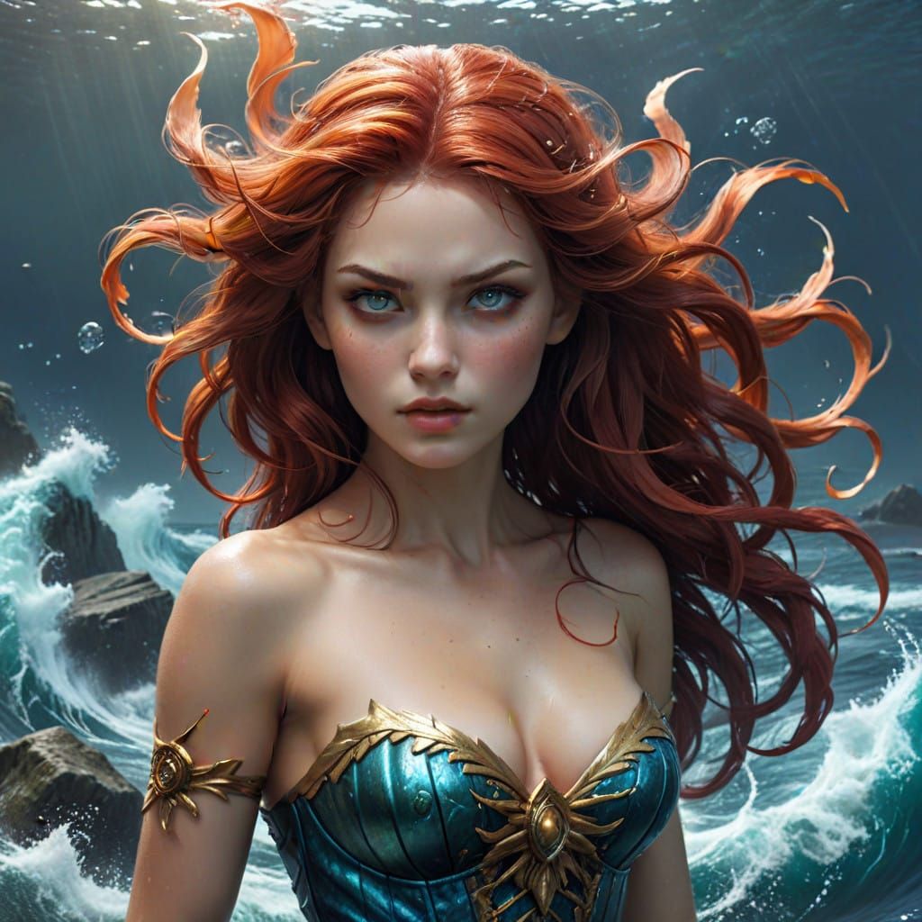 Mysterious Mermaid Enchantress