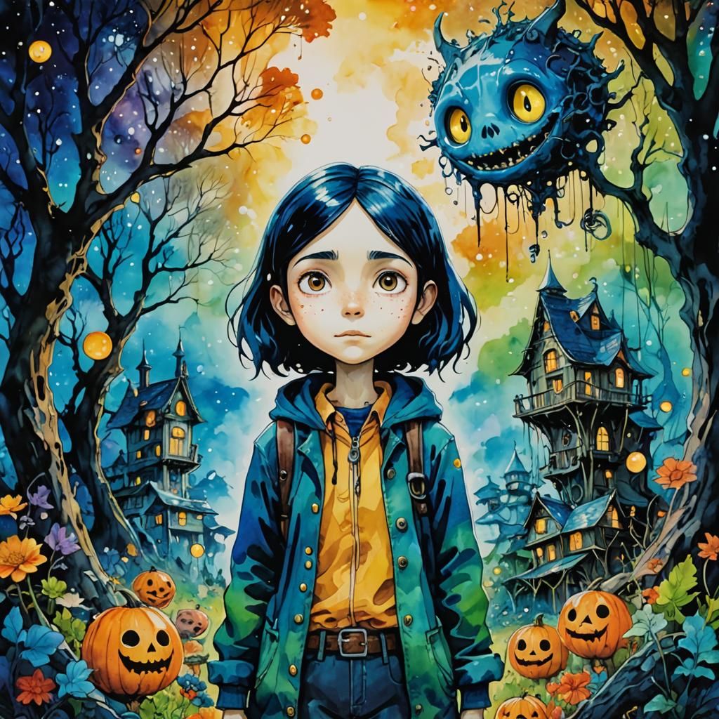 Ethereal Sorceress in Animated Fantasy Style