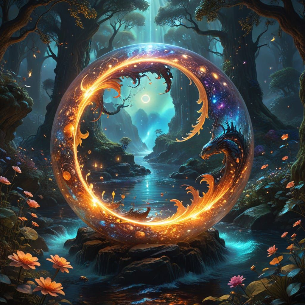 Cosmic Goddess Employs Celestial Balance to Create Luminous....