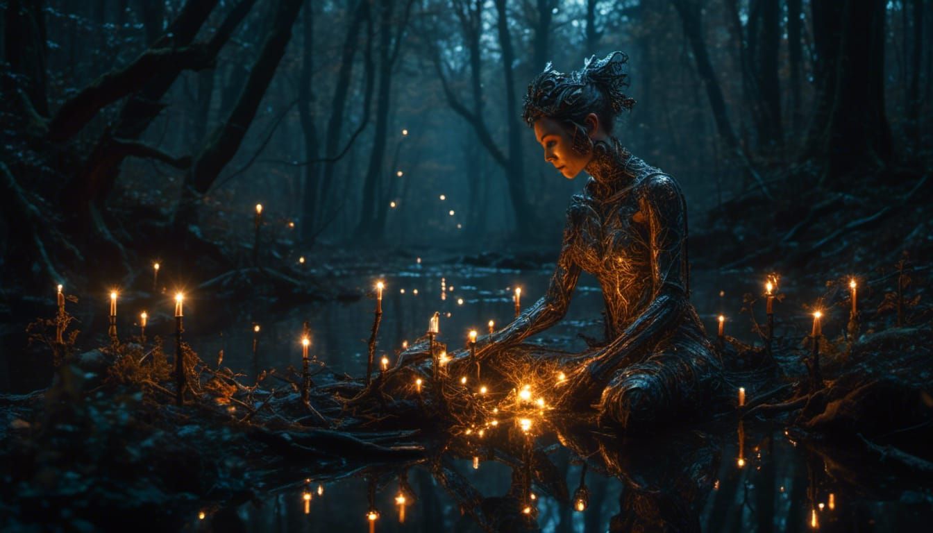 Luminescent Nature Intertwines with Female in Space Opera