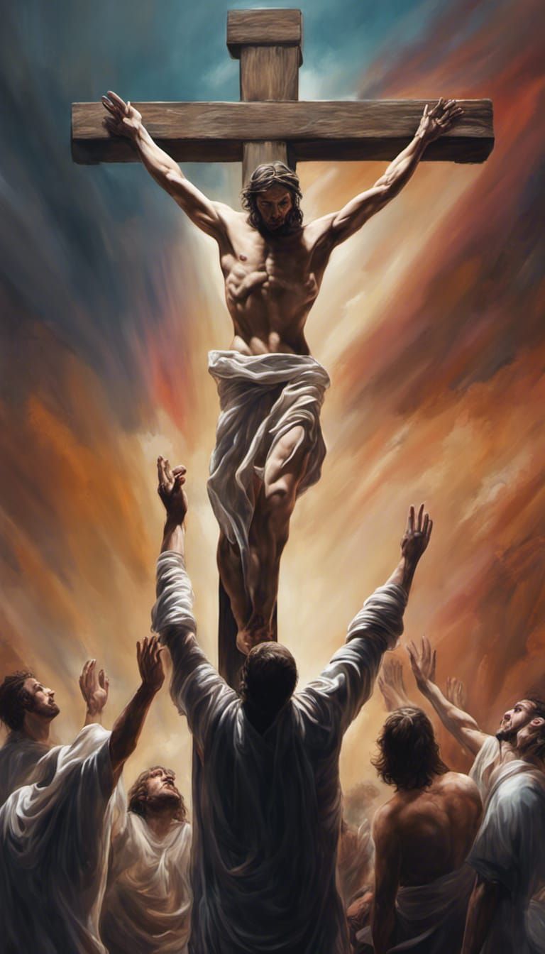 Hyperrealistic Depiction of Christ's Crucifixion