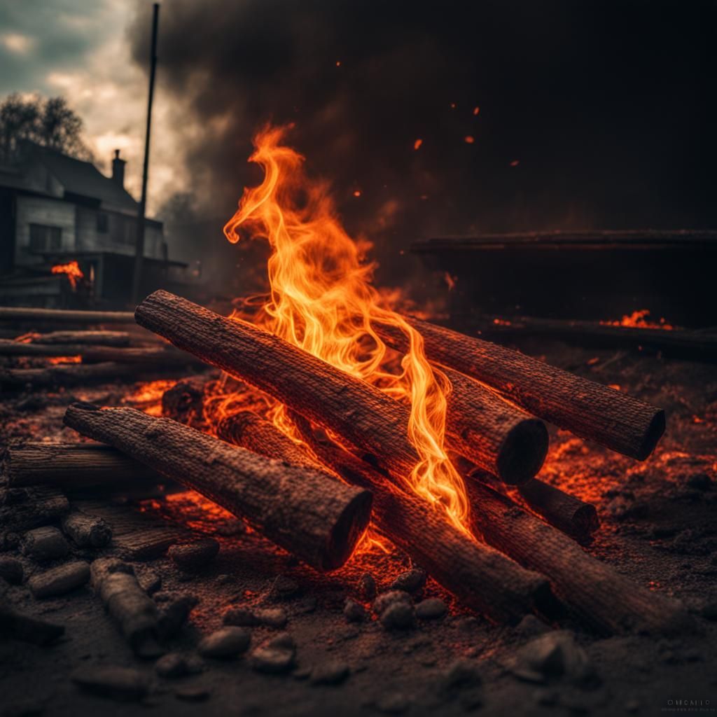 Hyperrealistic Fire with Intricate Details