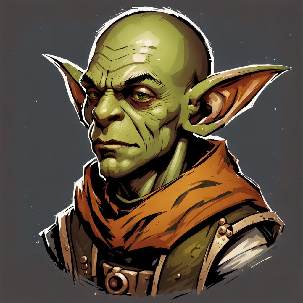 Portrait of a Young Goblin Cleric