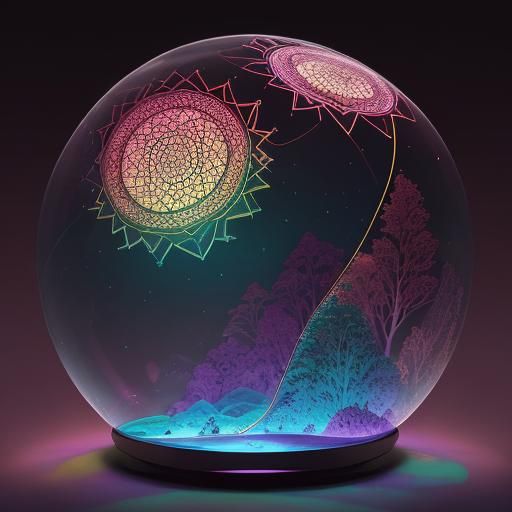 Ethereal Hillside with Japanese Art Deco Architecture