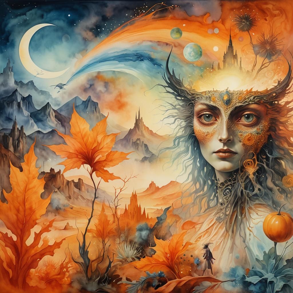 Surreal Dreamlike Scene in Magical Realism Style