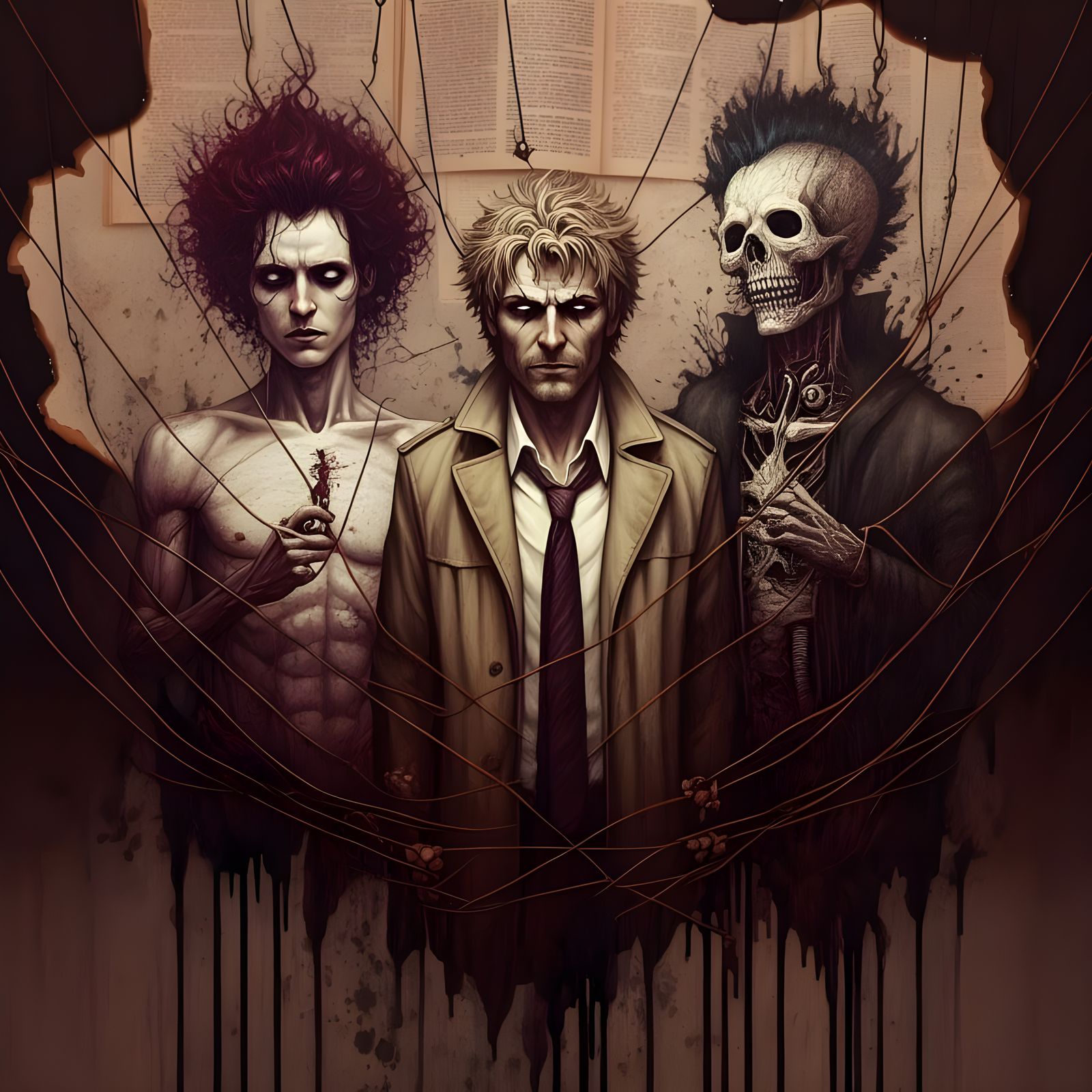 Mystical Portraits of Chaos and Disarray in a Dark, Eerie At...