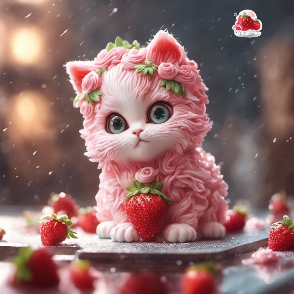 Strawberry Shortcake Kitten