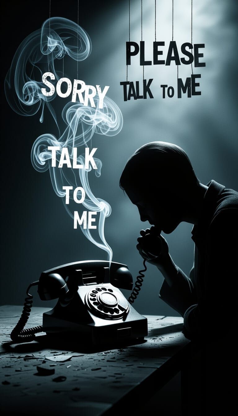 Whispers in Darkness: Words of Regret Emerge from Smoke