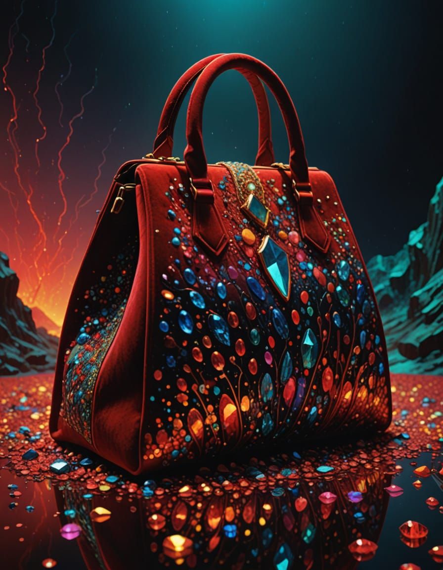 Opulent Crystal Sequins Dazzle in Low-Key Lighting