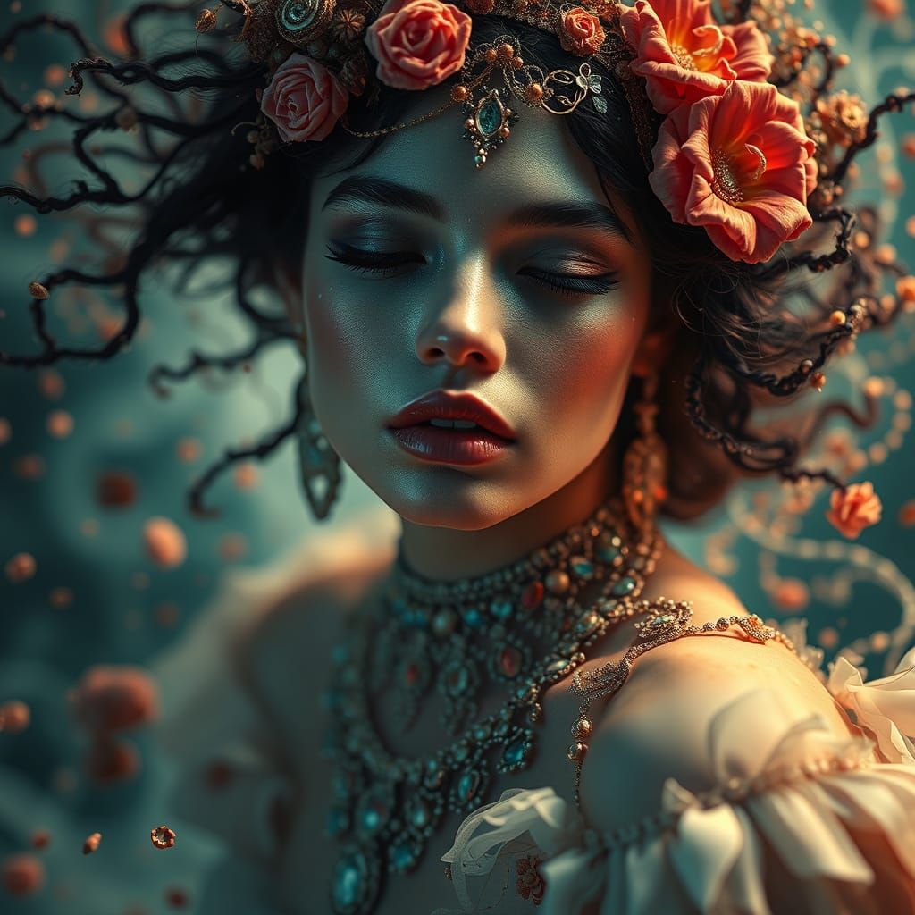 Dynamic Particulate Art Inspired by Fashion Magazines