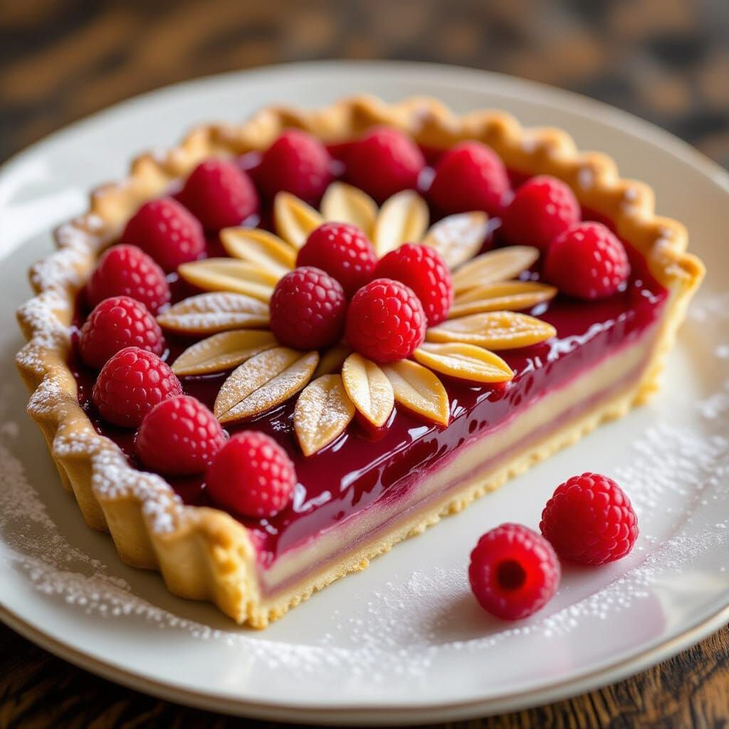 Decadent Raspberry Tart with Glossy Glaze