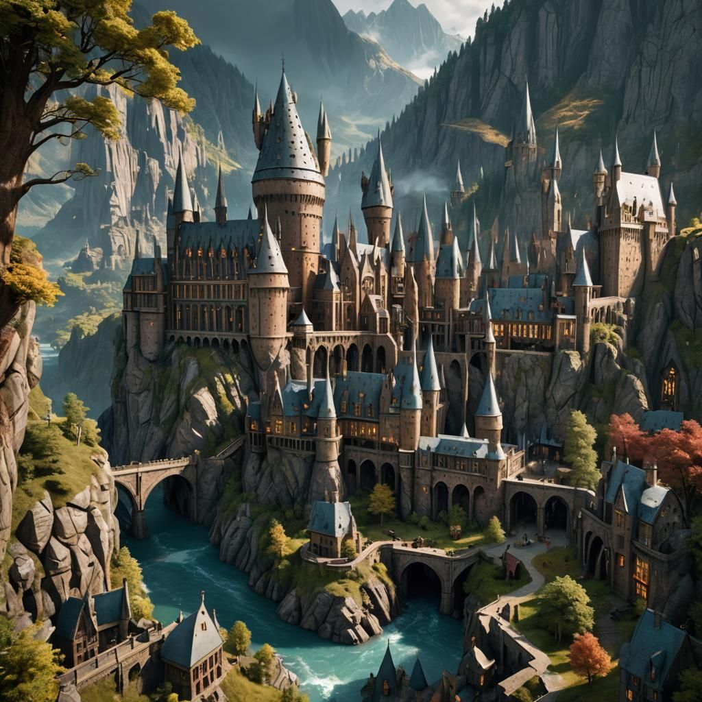Harry Potter in Detailed Matte Painting
