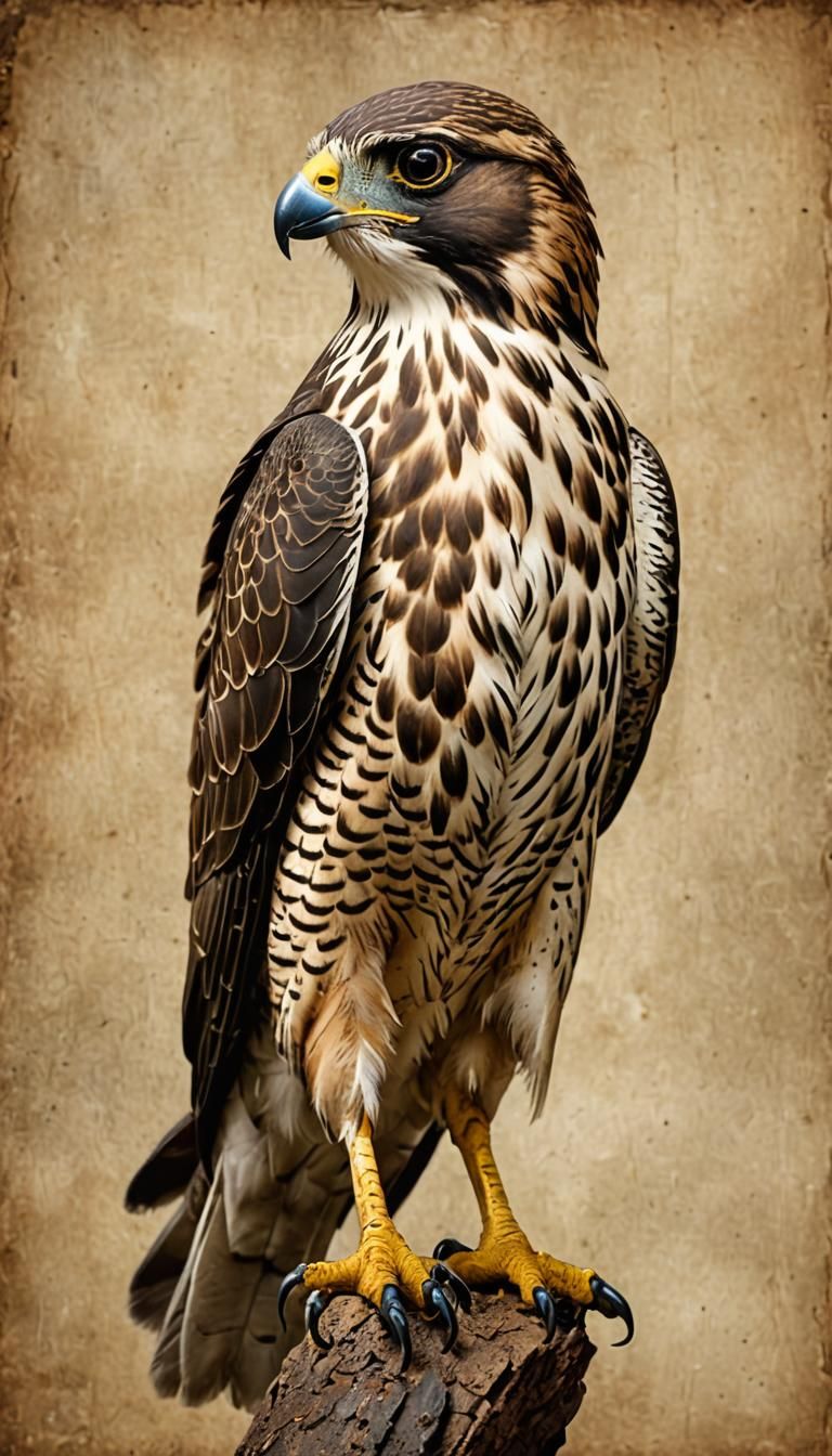 Majestic Falcon in Flight