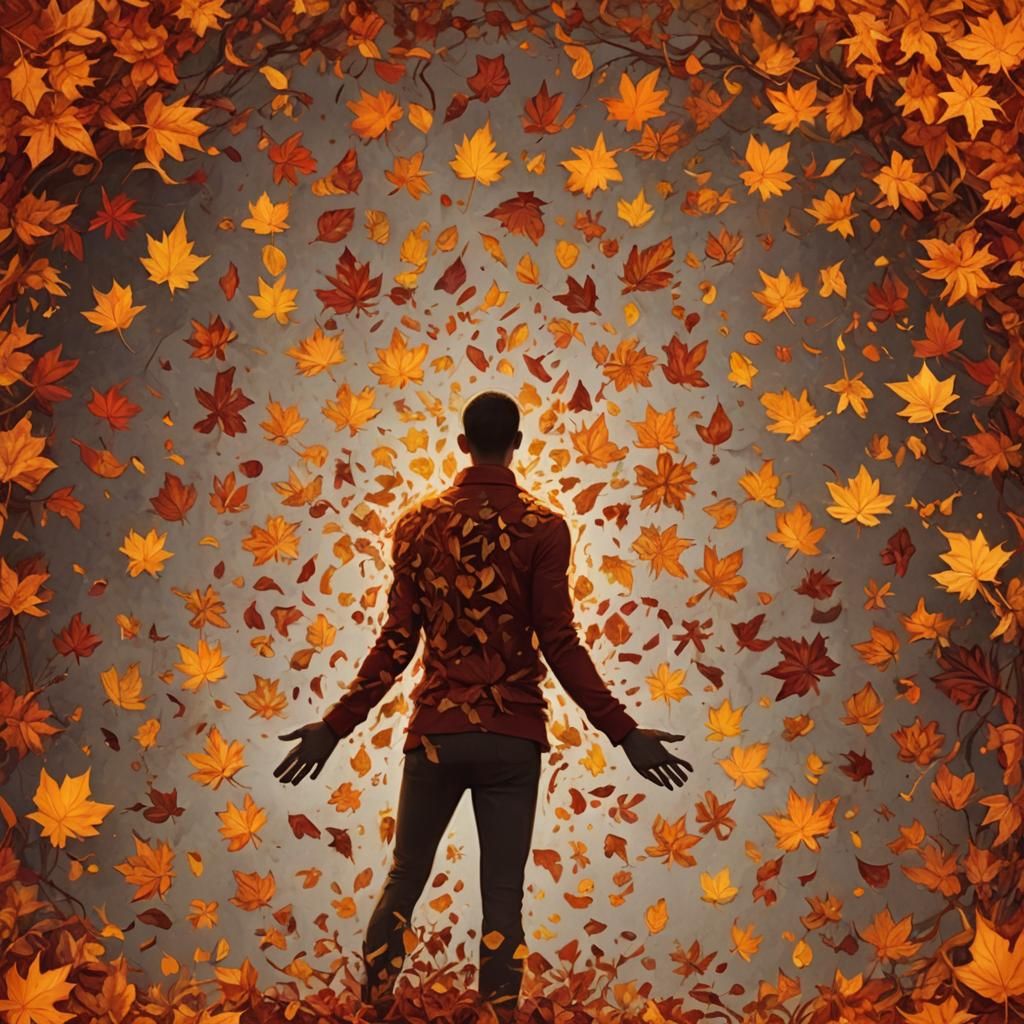 Living Canvas: Autumn Leaves Body Art