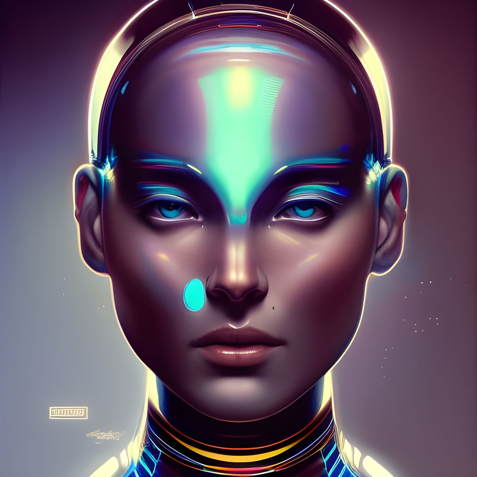 Intricate AI Portrait in Unreal Engine 5