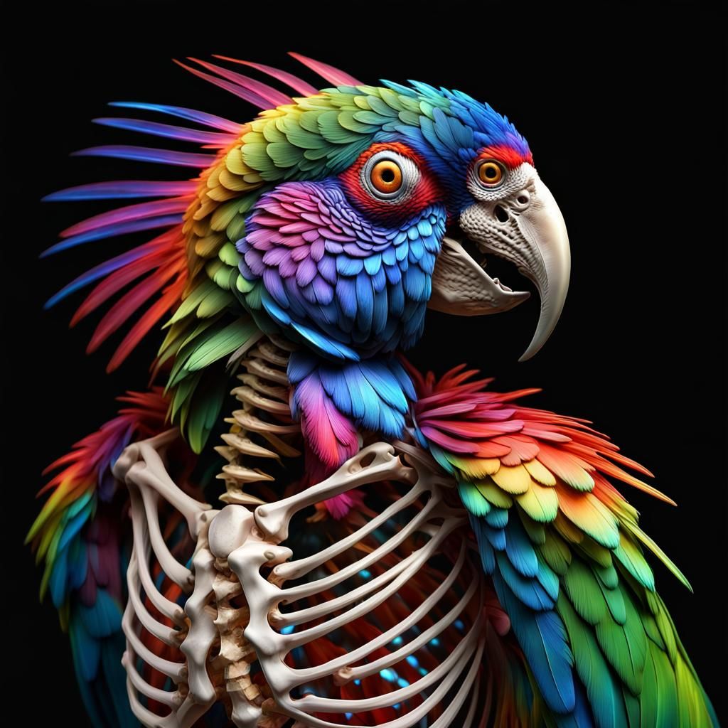 Skeleton Parrot