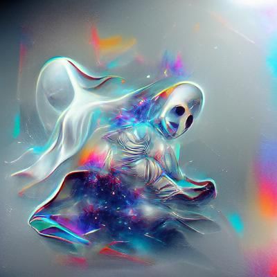 Holographic Astral Ghost by Pablo Amaringo, 8K