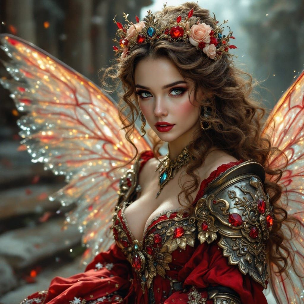 Britomart, Fairy Queen in Rococo Armor