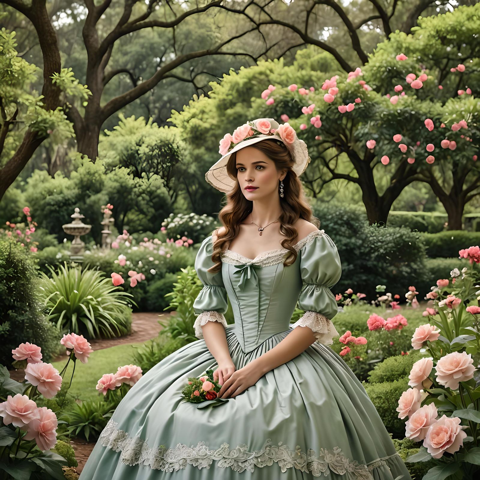 Southern Belle in Estate Garden