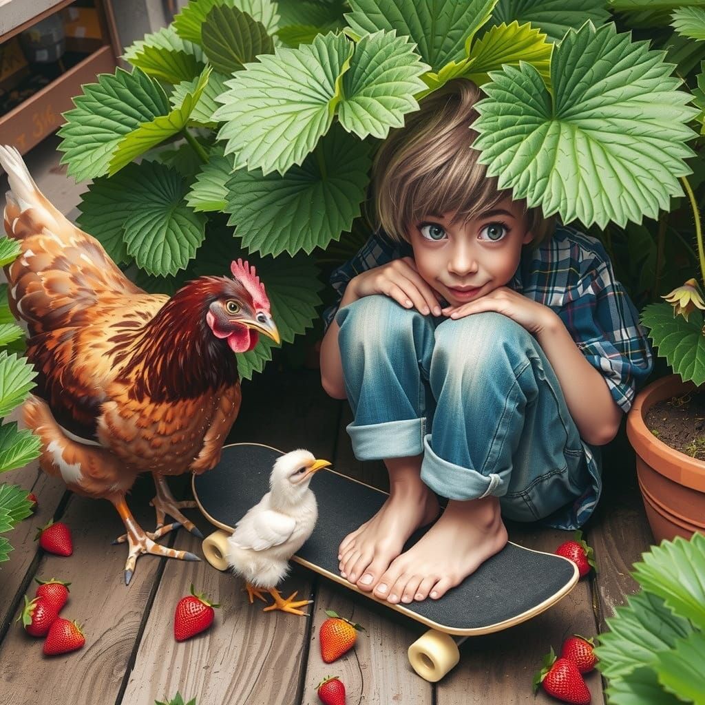 Gritty Chicken Rides Urban Skateboard