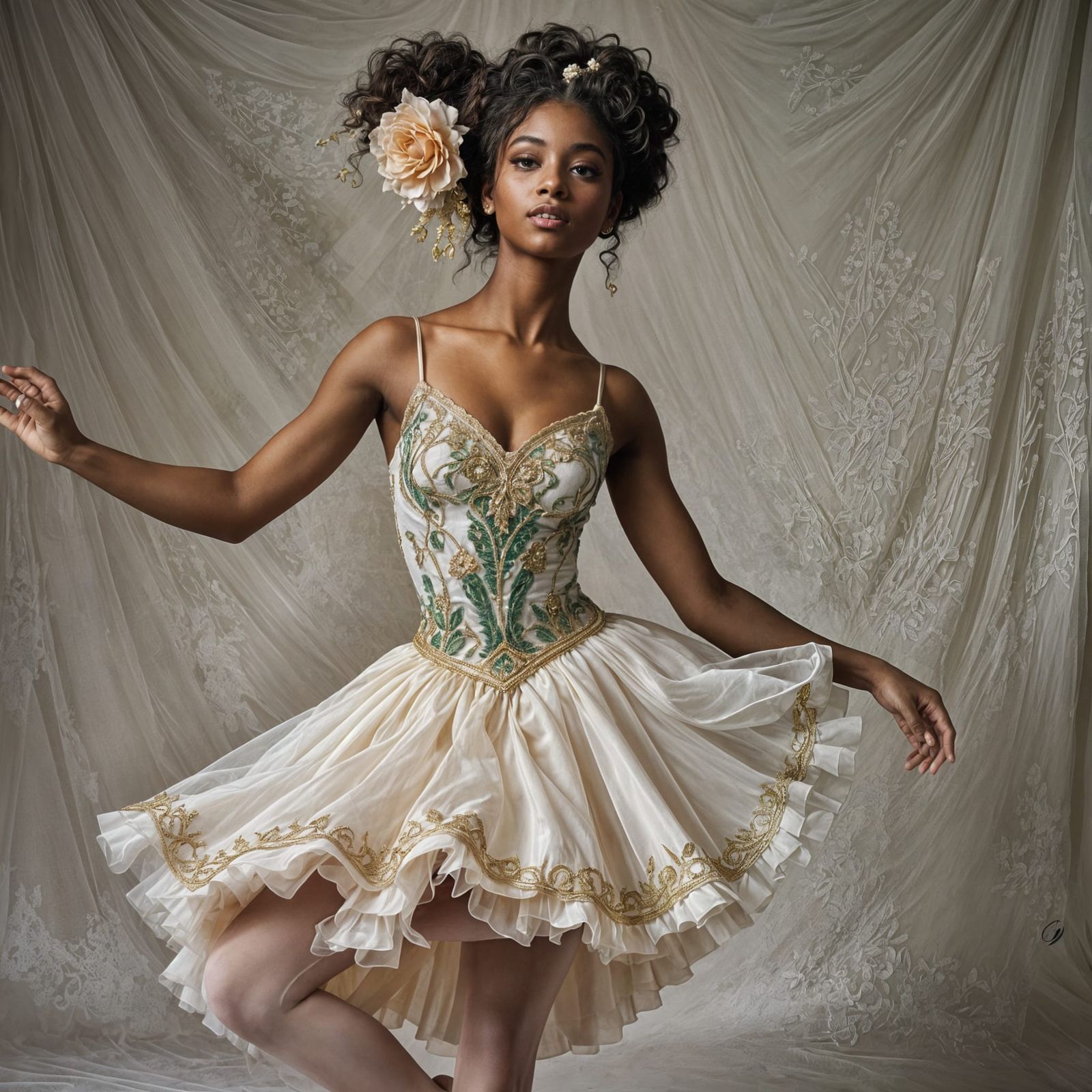 Isabella as a Classical Ballerina in Silk Tutu