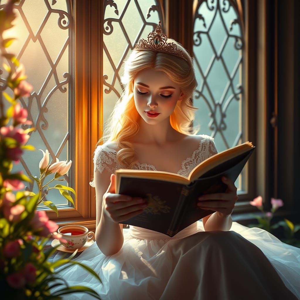 Aurora's Tranquil Morning by the Window