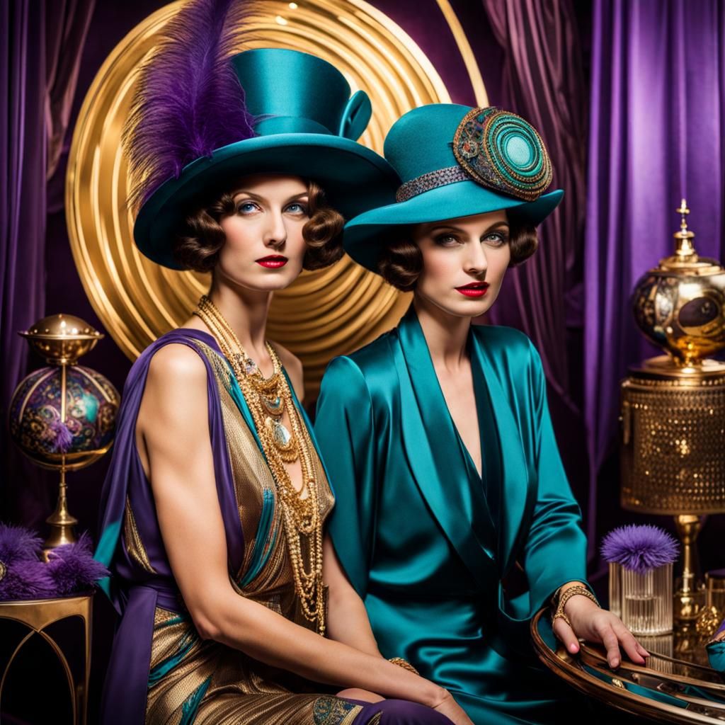 Glamorous Art Deco Party in 1920s Vienna