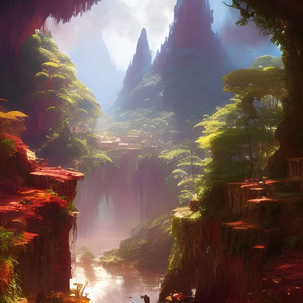 Madagascar's Deepest Place: A Matte Painting