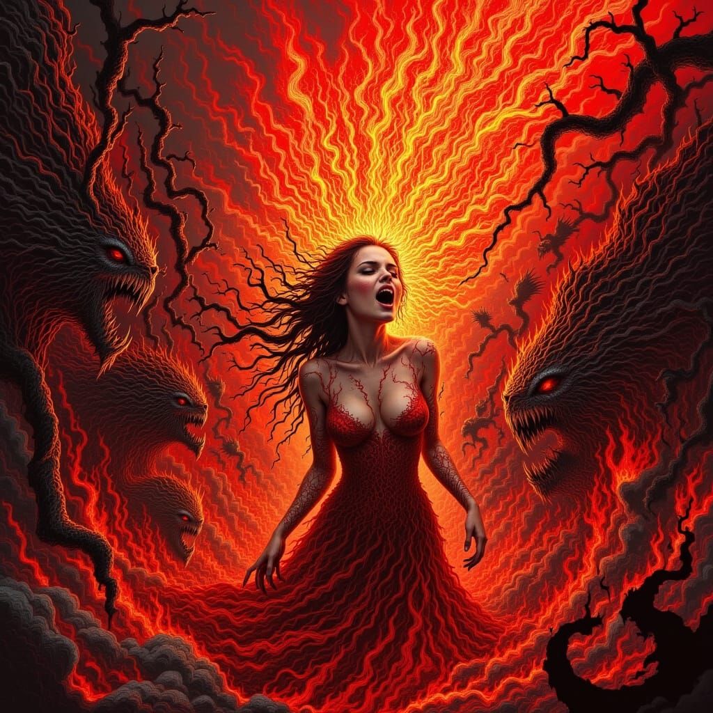 Ethereal Fury Unleashed in Dark Fantasy