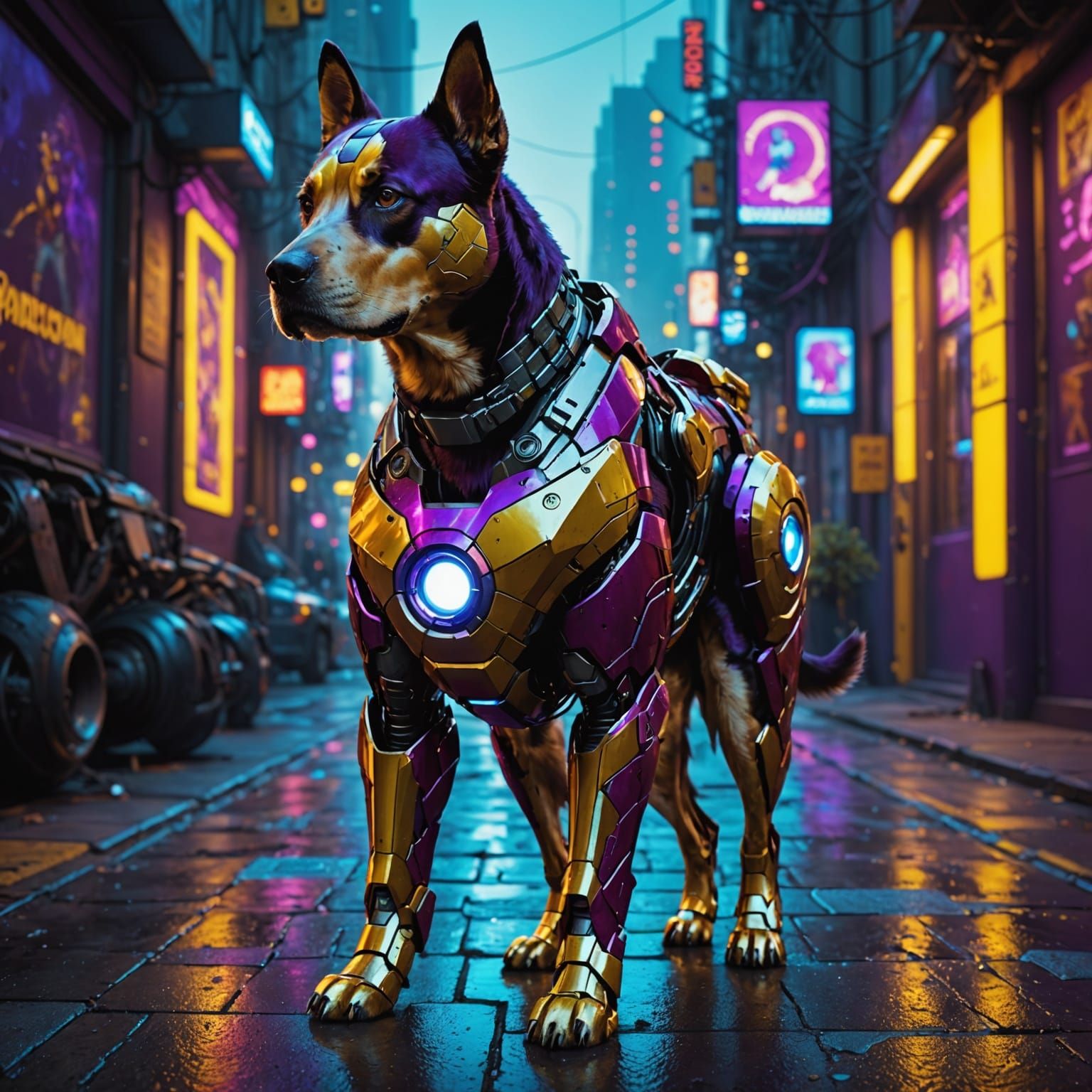 Cyberdog Masterpiece in Neon Accents