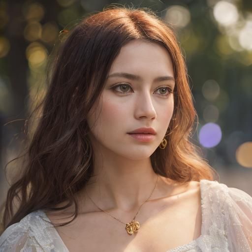 Hyperrealistic Portrait with Golden Hour Lighting