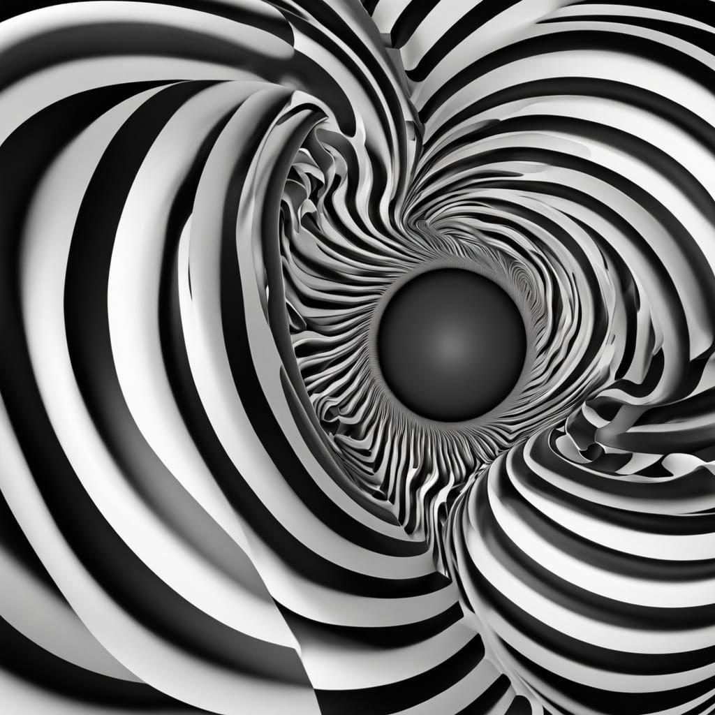 Hypnotic Optical Illusion of Infinite Torus Loop