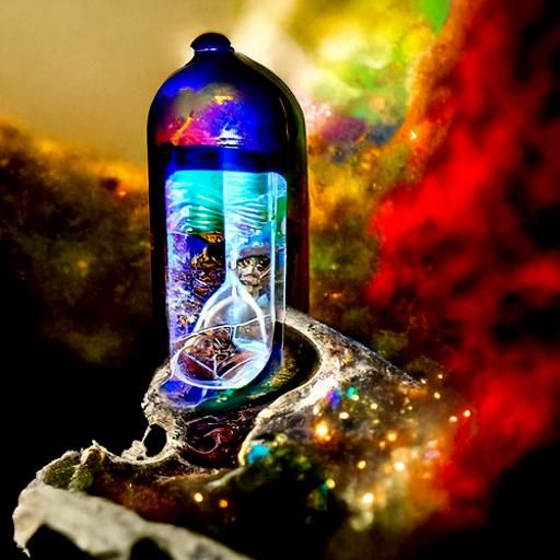 End of Time in a Bottle: Cosmic Illustration