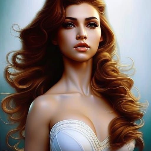 Detailed Portrait of Lips