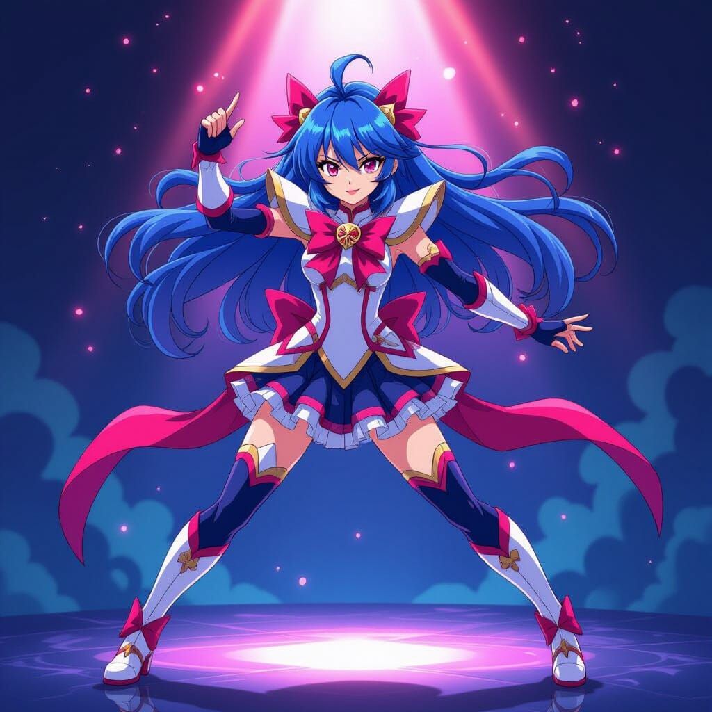 Francium as Anime Character in Studio Trigger Style