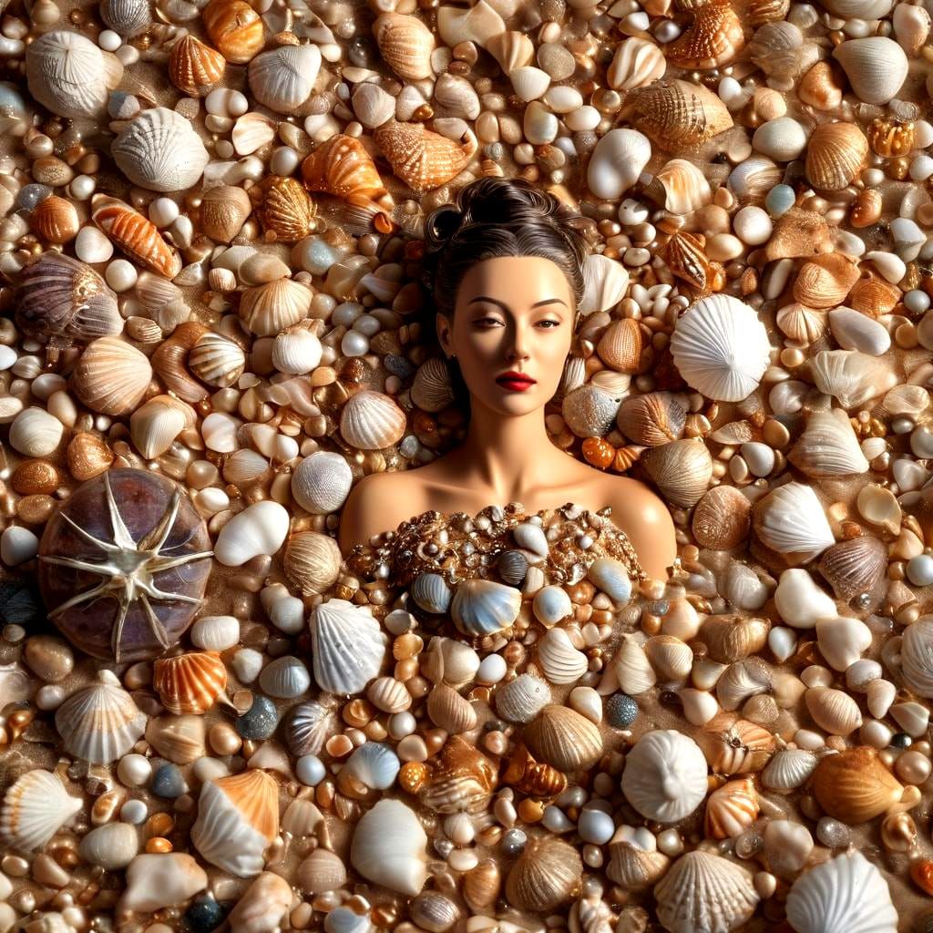 Unsold seashells on the seashore...