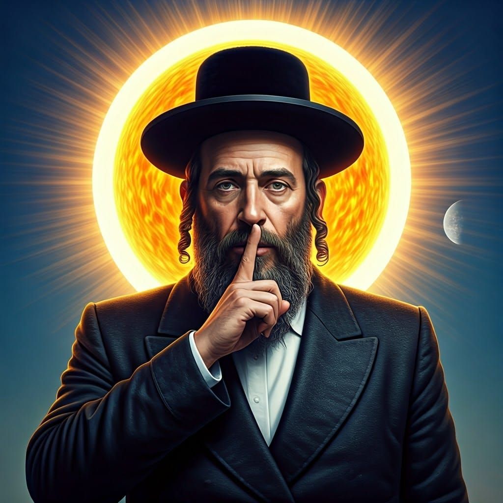 Ultra-Orthodox Jew Silencing with Rising Sun