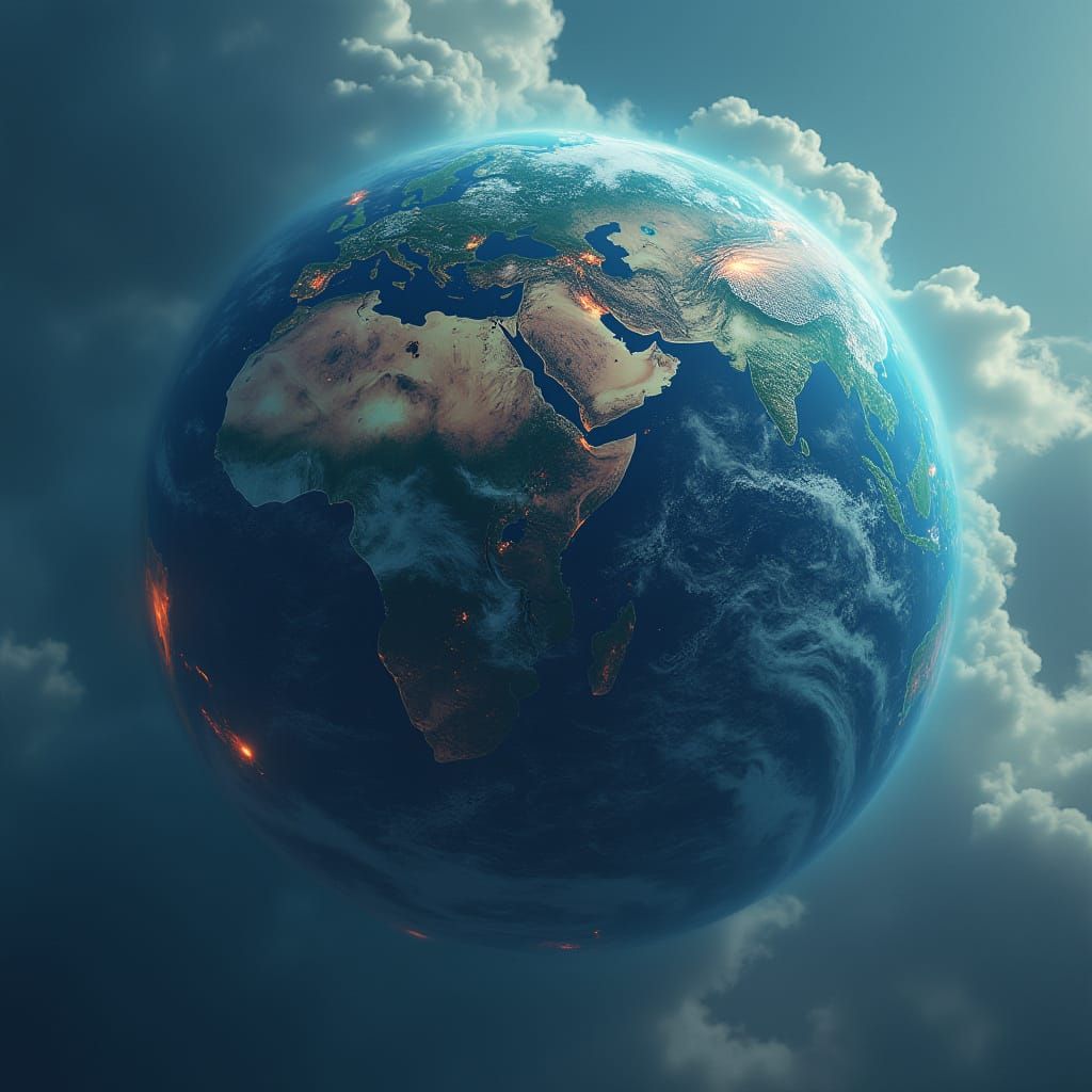 A Ravaged Earth Descends into the Abyss in Photorealistic St...