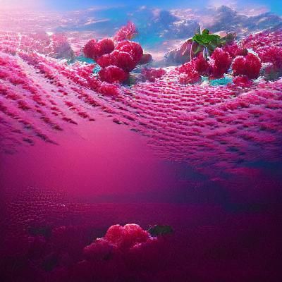 Raspberry Ocean Dreamscape