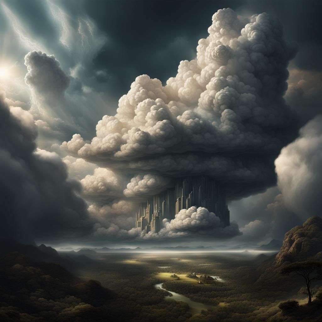 Epic Cloud Formation as Digital Matte Painting