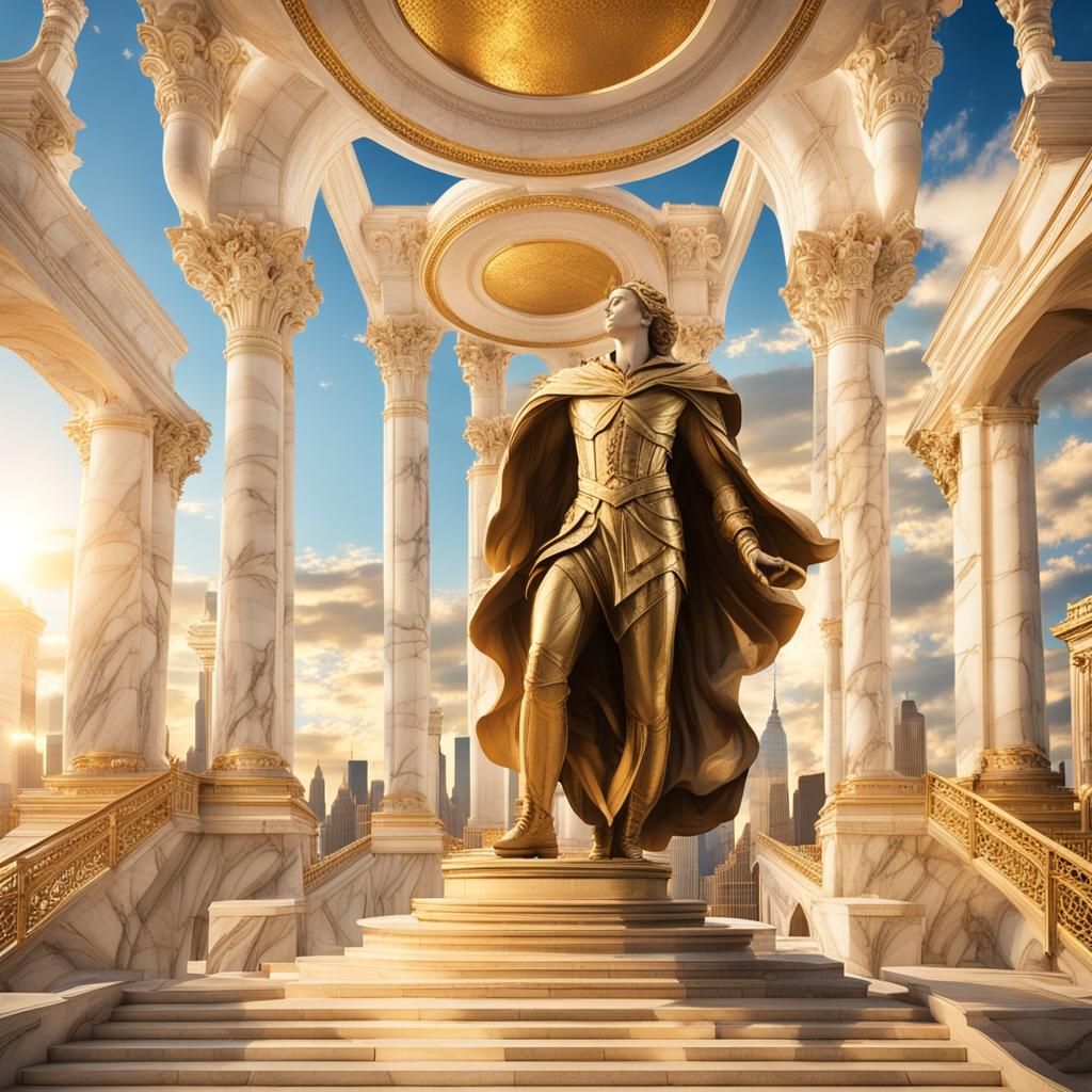 NYC Palace in the Clouds at Sunrise