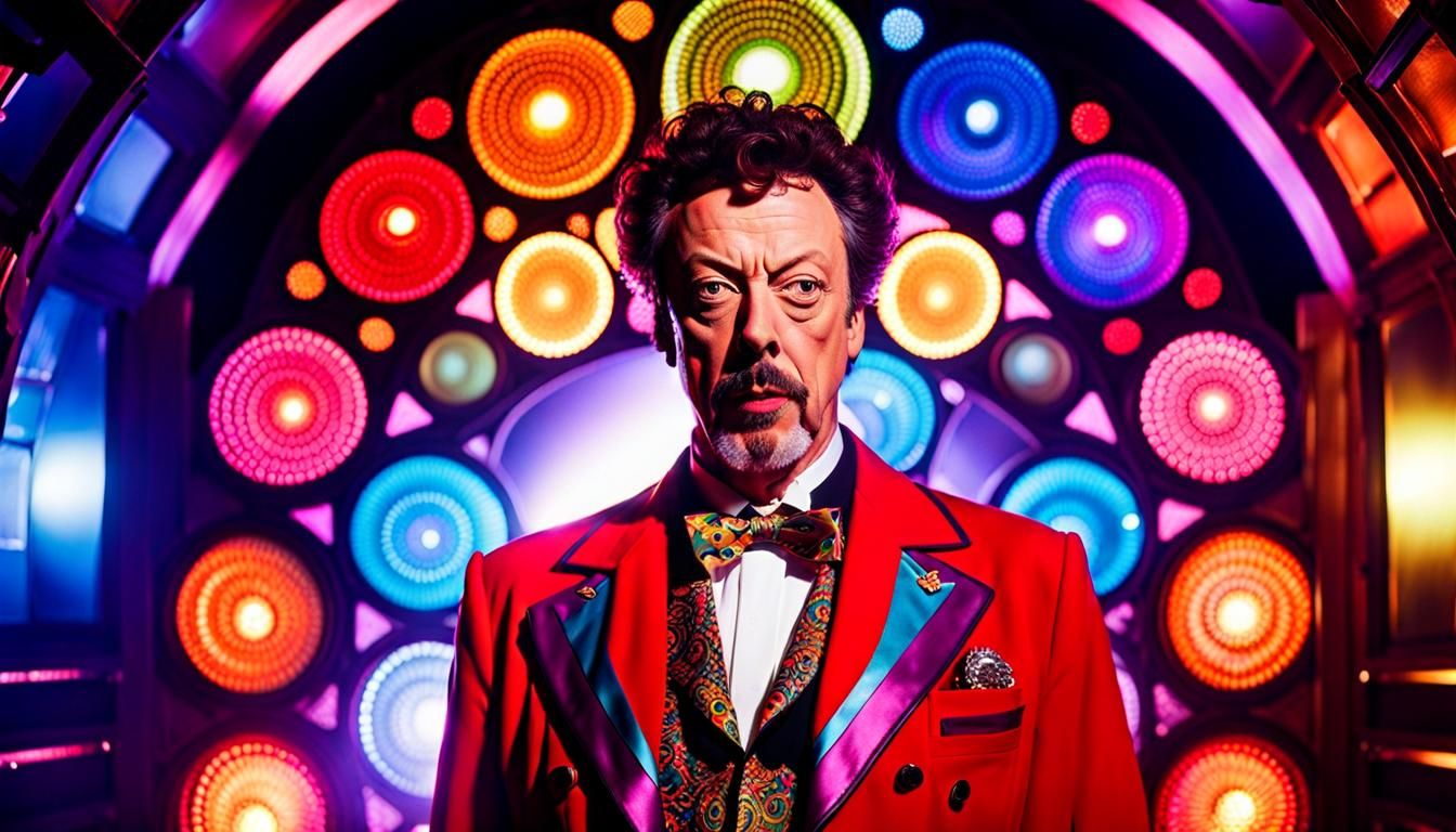 Doctor Who in Hyperrealistic Galactic Scene