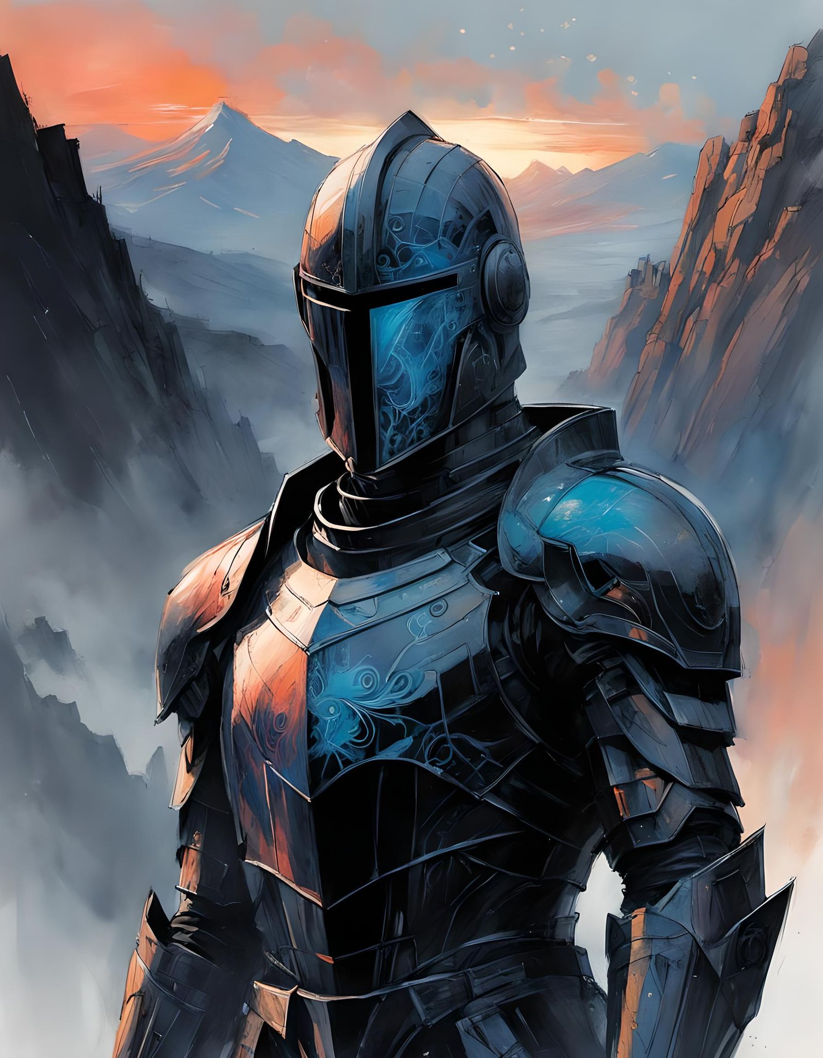 Dichroic Knight in Void Fire Armor